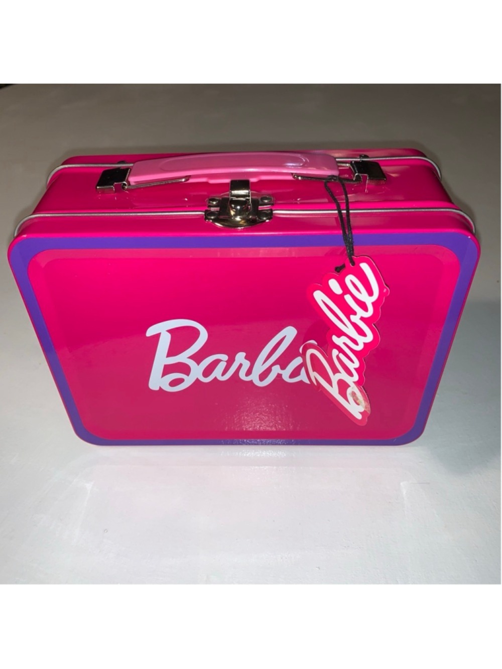 Barbie Pink & Purple Cookie Tin Gift Set One Size